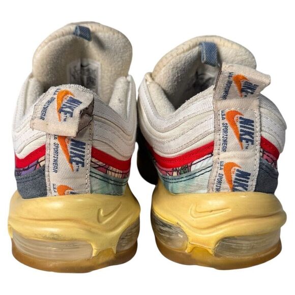 Nike Air Max 97 Coconut Milk Track‎ Red-Fossil DV1486-162 men's US 9 - Picture 3 of 5